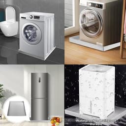 Lekbak Wasmachine - Roestvrij Staal Bak - Vloer Beschermen - Zonder Afvoer - 60x80x5cm — thumbnail 3