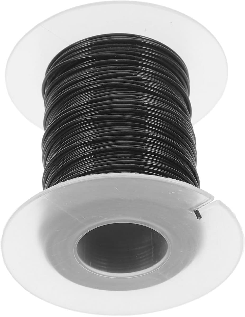 Waslijndraad Staaldraad - Kabel Touw - Buiten Ophangen - PVC Gecoat - 30 Meter Lengte - Zwart — afbeelding 1
