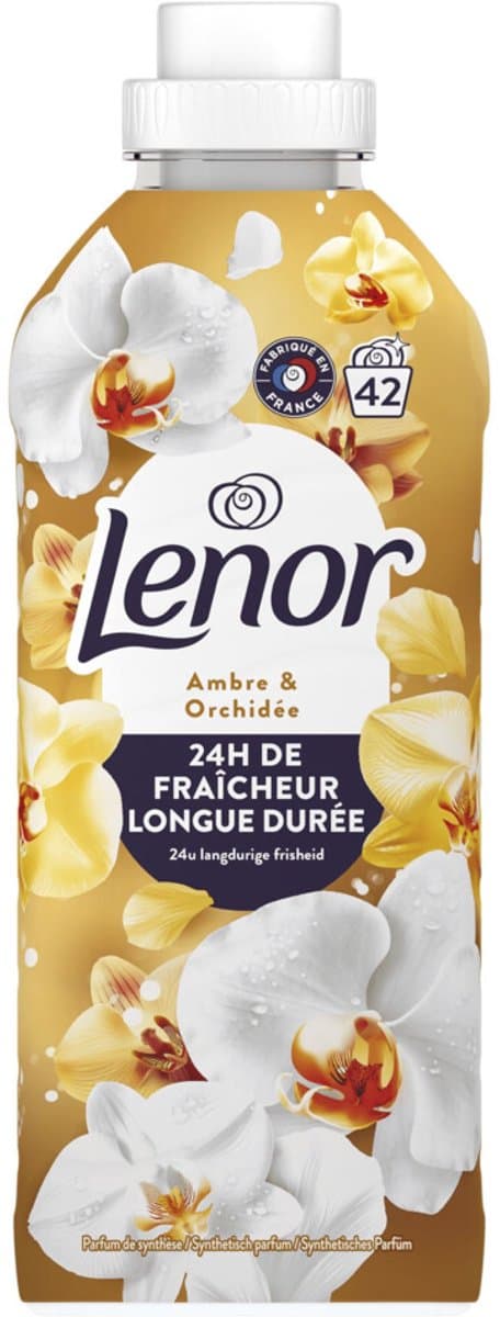 Lenor Wasverzachter Amber & Orchidee 42 Wasbeurten - 882 ml — afbeelding 1