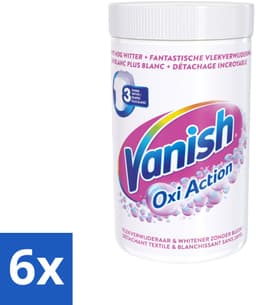 6 x Vanish Oxi Action - Vlekkenverwijderaar Poeder - Zonder Bleek - Witte Was - 1.5 Kg - Vlekkenverwijderaar - Waspoeder - Witte Was - Wasmiddel - Vlekken Verwijderen — thumbnail 1
