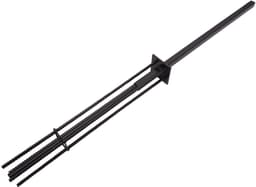 Grondkoker voor WPC privacyscherm Sarthe aluminium paal, grondanker grondanker, gegalvaniseerde ronde staaf — thumbnail 1