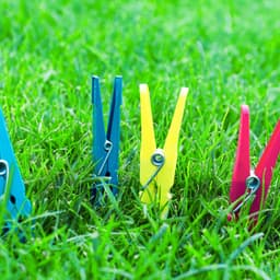 Plasticforte Wasknijpers - 60x stuks - felle kleuren mix - kunststof - 7 cm - Was ophangen — thumbnail 2