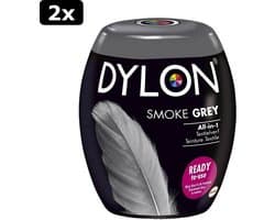 2x Dylon Machinewas Textielverf Smoke Grey 350 gr
