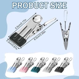 10 stuks roestvrijstalen kleerhangers en klemmen voor kleding en handwerk — thumbnail 3