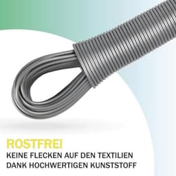 Uittrekbare Waslijn 20 Meter - Robuuste en Roestvrije Lijn voor Droogmolen en Tuin — thumbnail 3