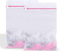 Wasnetten voor Wasmachine - 2 Stuks Roze, Bescherming voor Fijne Was, 30 x 40 cm — thumbnail 1