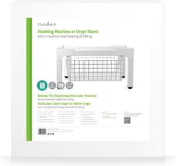 Nedis Wasmachine Verhoger met Mand - Opbouwmeubel - Wasmachine en Droger - 200 kg - Wit — thumbnail 3