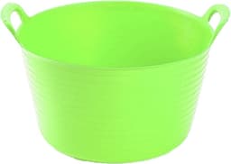 Plasticforte flexibele emmer/kuip - groen - kunststof - rond - 56 liter - 60 x 53 x 38 cm - wasmanden - tuinafval - speelgoed — thumbnail 1