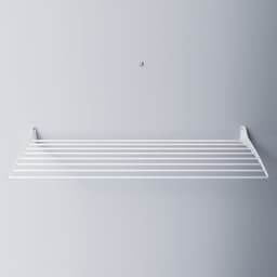 2x Foxydry Fold 116 cm white wasdroogrek wandmontage clicksysteem - 116 x 50 x 10 cm — thumbnail 2