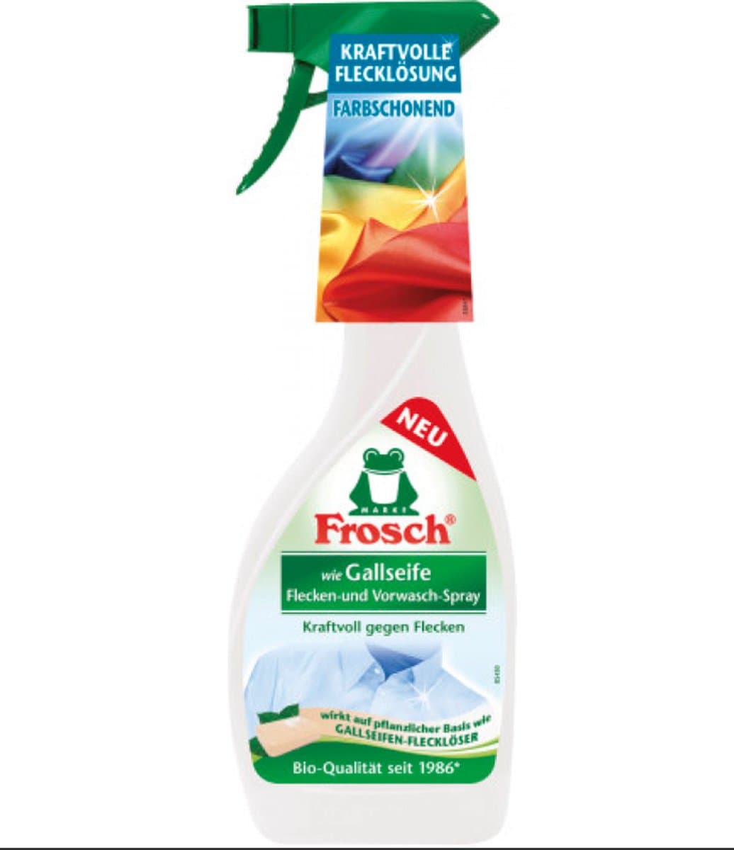 Vlekverwijderaar & voorwas spray met ossengalzeep - 500ML - Zeep - Krachtig tegen vlekken - Ook geschikt voor babykleding - Vegan - Voor bonte en witte was — afbeelding 1