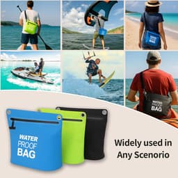Tas, lichte Dry Bag waterdichte zak voor outdoor, camping, wandelen, strand, kajakken, zwemmen, zwart, Large — thumbnail 4