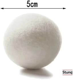 Stunq® Wollen Wasdroogballen 5 cm – 6 stuks – Herbruikbare Wasverzachter voor de Droger — thumbnail 4