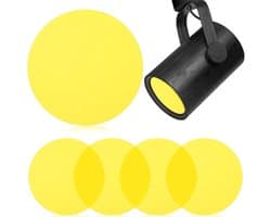5-delige zelfklevende kleurcorrectiefolie voor lampen, warm licht, lichtfilterfolie voor kleuraanpassing, gelijkmatige lichtverspreiding, veelzijdig voor woonruimteverlichting