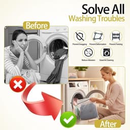Set van 4 kleine wasnetten voor delicate was, ideaal voor lingerie, sokken en babykleding - duurzaam en handig voor in de wasmachine, 30x25 cm — thumbnail 4