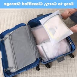 Set van 8 wasnetten voor de wasmachine 40x30 cm - kleine waszakken met verborgen rits — thumbnail 3