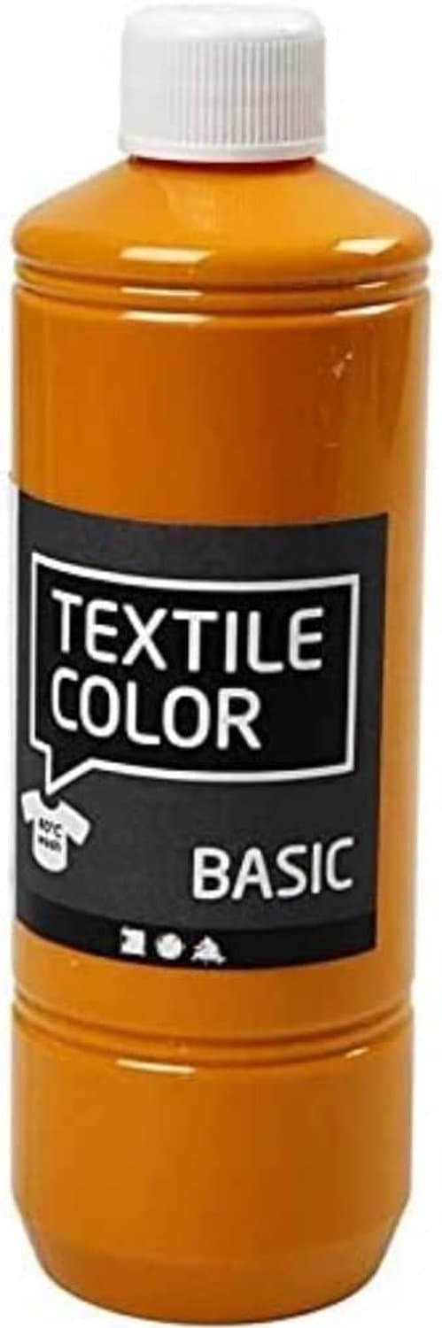 Textielkleur, mosterdgeel, 500ml — afbeelding 1