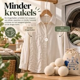 Drogerballen – 6 Stuks XL – Herbruikbare Droogballen voor Wasdroger – Verkort Droogtijd – Minder Energieverbruik – Anti-Kreuk — thumbnail 4