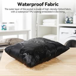 Set van 2 Waszakken voor Wasmachine, Extra Groot 60 x 80 cm, Waterdicht en Herbruikbaar voor Kleding, Fleece Dekens en Beddengoed — thumbnail 5
