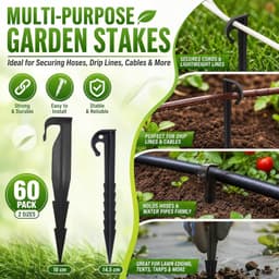 Grondankers 14,5 cm en 16 cm - plastic - 60 stuks - voor bevestigen irrigatieslang - Vemera — thumbnail 2