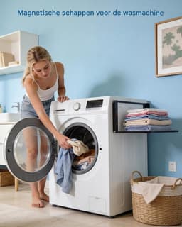 Magnetische opvouwbare plank – voor wasmachine en koelkast, ruimtebesparend,badkamer en keuken,ruimtebesparende organizer — thumbnail 3