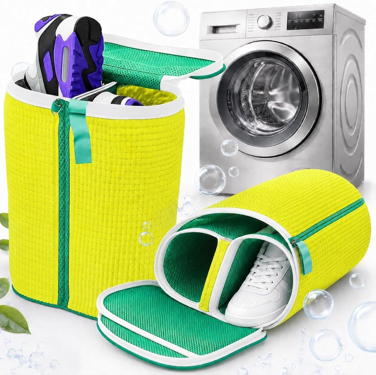 Waszak voor Schoenen, Herbruikbare Waszak met Rits, 360° Reiniging, Bescherming voor Sneakers en Trainers, Waterdoorlatend en Antideformatie — afbeelding 1