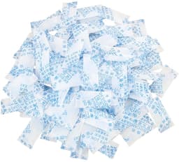 100 zakjes van silica voor levensmiddelen, 1 g, vochtabsorberend, vochtbestendig, voor levensmiddelen/sieraden/elektronica/leer, veilig papier, niet giftig, duurzaam — thumbnail 3