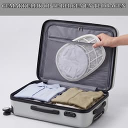 Cap Washer - 2 stuks - Beschermt Petten tegen Vervorming - Inclusief waszak met ritssluiting - Wasaccessoire - Voor Platte en Gebogen Petten - wit — thumbnail 4