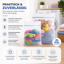 Wasnetset - 2x - 60 x 90 cm - Premium Waszak met Ritssluiting - Voor Delicate Kleding — thumbnail 3