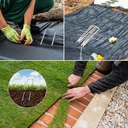 Groendanker 50 stuks - RVS - Verzinkt - Campingspijkers - Vaste haak - Lengte 200 mm - Breedte 40 mm - Tuin spijkers — thumbnail 2