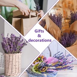 Gedroogde lavendel, 30 cm, droogbloemen, boeket, natuurlijke lavendel, bundel, 60 g, bloemen, decoratief boeket voor feestjes, bruiloft, decoratie, doe-het-zelf wooncultuur — thumbnail 3
