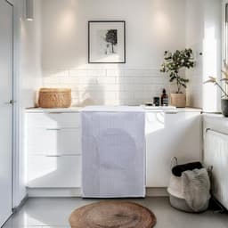 Afdekking voor wasmachine en wasdroger voor binnen, waterdichte afdekking met ritssluiting, stofbescherming, voor gebruik binnenshuis, 65 x 55 x 85 cm — thumbnail 2