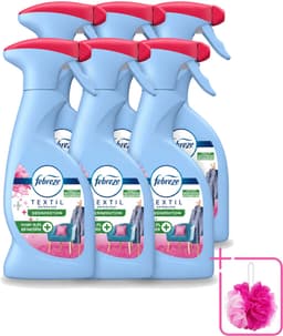 6 x Febreze – Textielspray – Roze Anjers – 375 ml - Bulkverpakking - Textielgeur - Douchemop - Textielverzorging — thumbnail 1