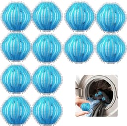 Verpakking van 12 wasballen Geschikt voor het verwijderen van dierenharen, pluizenrollers Geschikt voor de wasmachine, herbruikbaar. — thumbnail 2