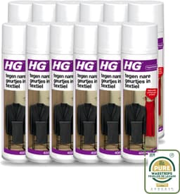 12 x HG - Tegen Nare Geurtjes In Textiel - Natuurlijk Zuiveringsproces - Veilig Voor Alle Textiel - 400 ml - Wasstrips - Geurverwijdering Textiel - Stankmoleculen Oplossen - Textiel Reinigen - Geur In Kleding - Geur In Gordijnen — thumbnail 1