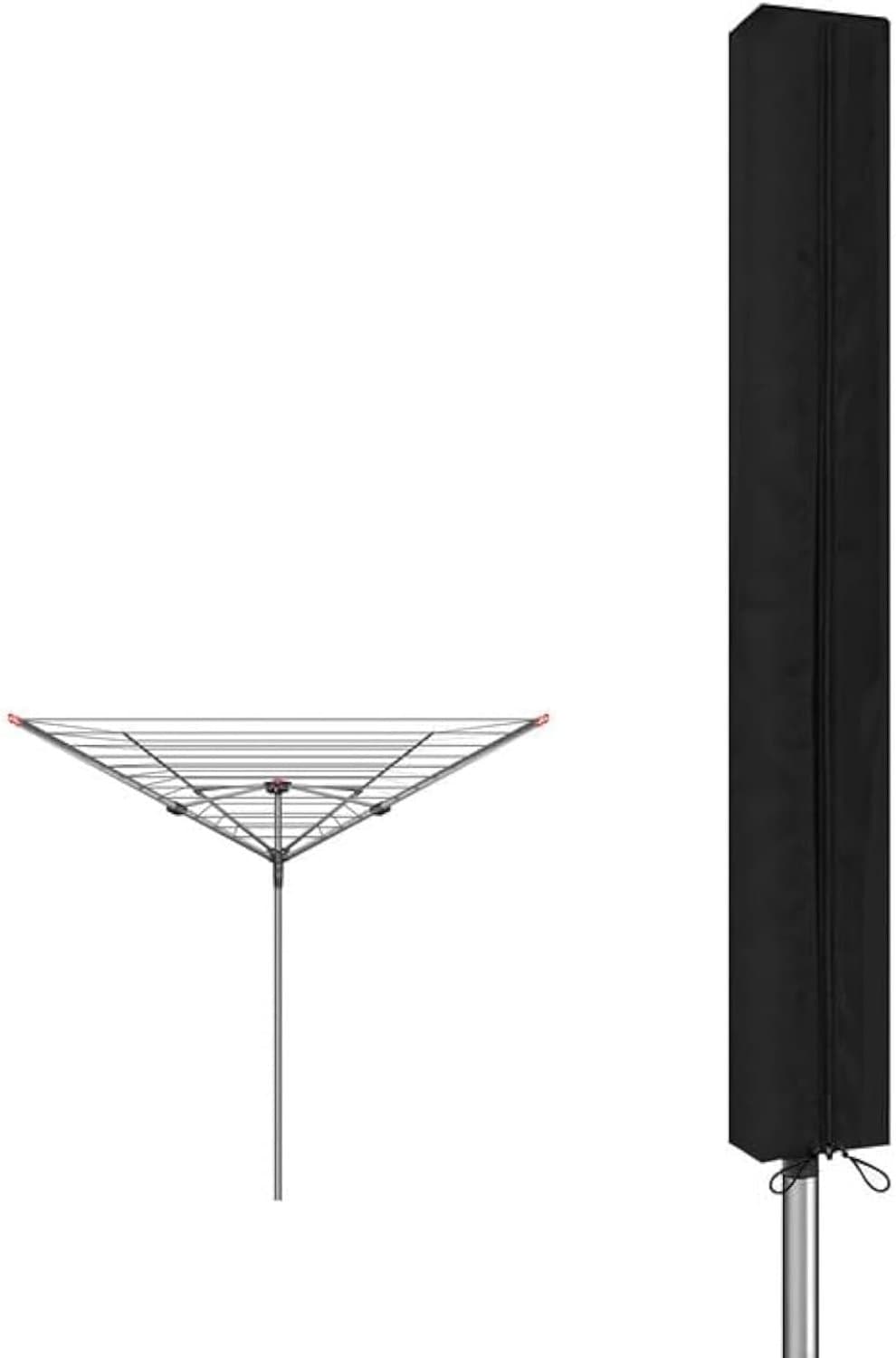 Waslijnhoes, beschermhoes voor roterende waslijnen, zwart F1WLC001 — afbeelding 1