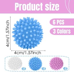 Yuannee Wasdroger ballen voor wasballen, 6 stuks - ShopVlot — thumbnail 4