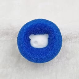 Wasbal met spons, blauw, voor kledingverzorging — thumbnail 1