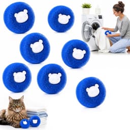 Wasballen voor dierenhaarverwijdering - 8 stuks — thumbnail 1