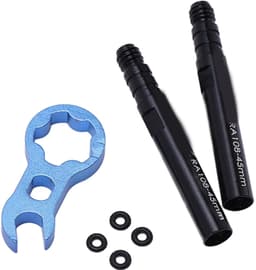 Ventielverlengingsset Buis Aluminiumlegering voor racefiets (45 mm) — thumbnail 1