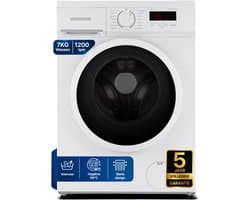 Heinner HWM-M7012SMD++ Wasmachine 7 kg – 1200 tpm – 15 Programma’s – Digitaal Display – 90°C Sterilisatieprogramma – Wit – 5 Jaar Garantie