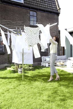 Brabantia Topspinner Droogmolen - met Metalen Grondanker - 50 m - Metallic Grey — thumbnail 5
