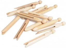 Ronde wasknijper pin 25 stuks — thumbnail 1
