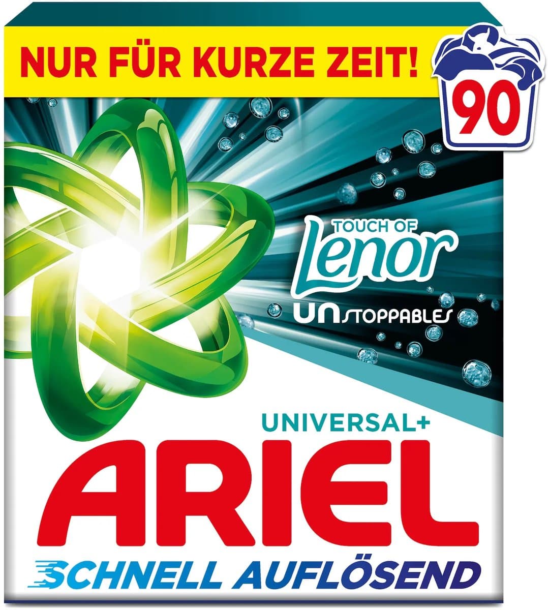 Ariel UNstoppabels TOUCH OF LENOR – Waspoeder – 90 Wasbeurten — afbeelding 1