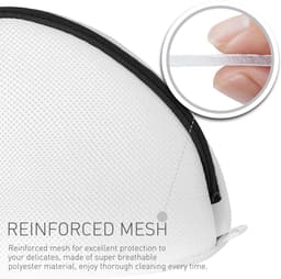Premium waszakken van mesh voor schoenen of sneakers, meerlaags beschermend mesh, duurzame waszak met rits, perfect voor op reis - 2 sets (14x7,8x7,8 inch) — thumbnail 5