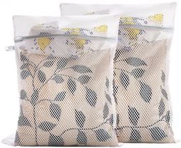 IMPERATORIS® Waszakjes voor Wasmachine - Bescherming voor Fijne Was en Schoenen - Mesh Wasnet met Rits - Voorkomt Slijtage - Set van 2 - Wit - 30 x 40 cm — thumbnail 1