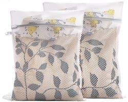 IMPERATORIS® Waszakjes voor Wasmachine - Bescherming voor Fijne Was en Schoenen - Mesh Wasnet met Rits - Voorkomt Slijtage - Set van 2 - Wit - 30 x 40 cm