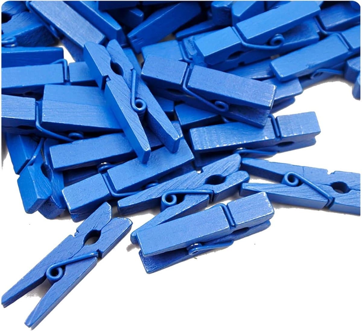 100 Stuks Mini Houten Wasknijpers - Kleurrijke Decoratie voor Foto's en Geschenken — afbeelding 1