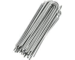 GardenMate 200 Grondanker GEGALVANISEERD staaldraad 200mm lang 25mm breed Ø3,8mm - Ronde kop - Voor extreem harde grond