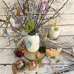 Mini Houten Wasknijpers voor Pasen – Decoratieve Hazenklemmen in 54 Kleurrijke Stukken — thumbnail 4