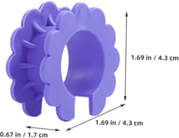 10 stuks - Bevestigingsgesp voor waslijn - winddicht - haak voor drogen met siliconen - antislip drooglijn - gemengde kleur — thumbnail 1